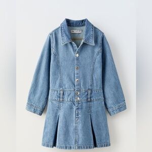 Zara Kids - Pleated Denim Dress (NWT) Size 11-12 years old